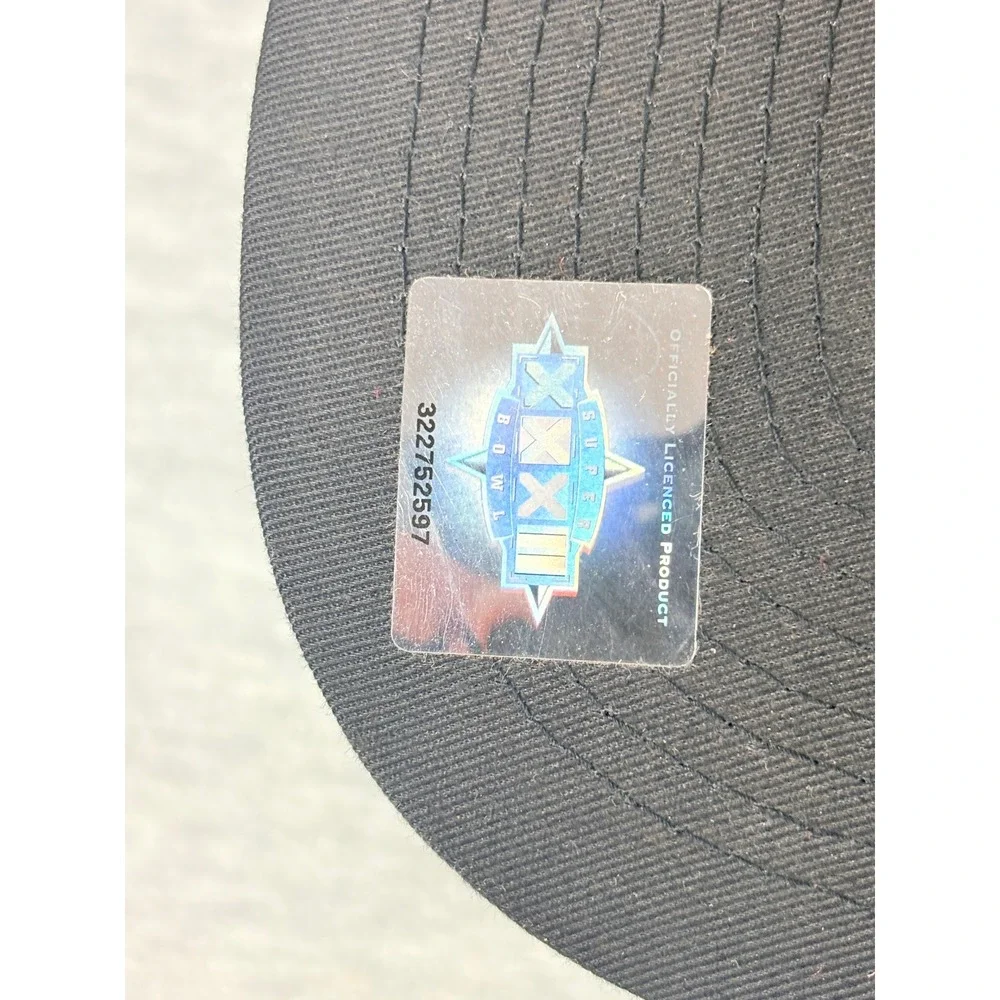 Vintage NFL Super Bowl XXXII 1998 San Diego Snapback Hat Mens Black Game Day NWT